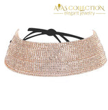 Hot Luxury Rhinestone Choker Statement Necklace - Avas Collection
