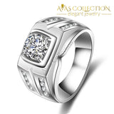 0.75Ct Mens Band Rings