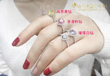 New 2019 Sparkling Cute Luxury Heart Shape Ring Multi Colors Rings
