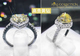 New 2019 Sparkling Cute Luxury Heart Shape Ring Multi Colors Rings