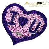 I Love You Heart-Shaped Flower Box Artificial & Dried Flowers