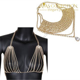 Beautiful Brassiere Body Jewelry Chain Necklaces