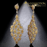 Teardrop Champagne Earrings Drop