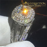 Luxury White Gold Filled Engagement Ring Rings