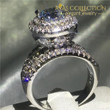 Luxury White Gold Filled Engagement Ring Rings