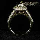 Luxury Bold Wedding Ring Engagement Simulated Diamonds Rings