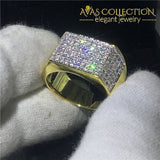 Male 14k Yellow Gold Filled Hip Hop Ring - Avas Collection