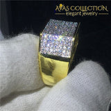Male 14k Yellow Gold Filled Hip Hop Ring - Avas Collection