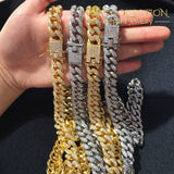Iced Out Miami Cuban Chain Link Necklaces