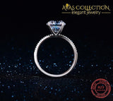 Round Cut 14k Yellow Gold/ 18k White Gold Filled/ 925 Engagement Ring/Promise Ring/ Anniversary - Avas Collection