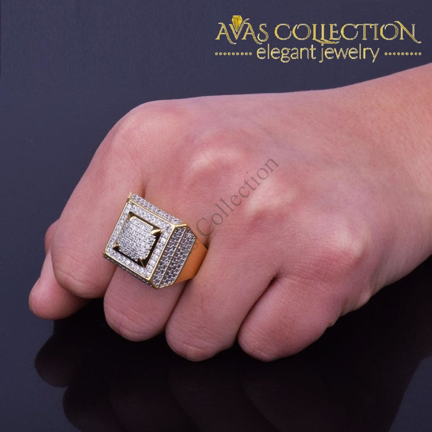 omvatten Bijlage bout Bling Bling Iced Out Men's Ring – Avas Collection