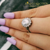 Solid 925 Sterling Silver Oval Cut Rings In 4 Colors