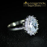 Solid 925 Sterling Silver Oval Cut Rings In 4 Colors