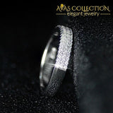 Solid 925 Sterling Silver Luxury Eternity Band Ring - Avas Collection