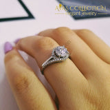 925 Sterling Silver Womens Ring Simulated Diamonds/ Cocktail Engagement Rings