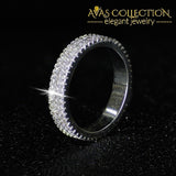 Rose Gold/ White Gold Filled Eternity Ring - Avas Collection