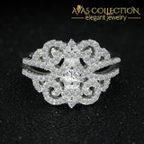 Solid 925 Sterling Silver Open Adjustable Ring- LR4431S - Avas Collection