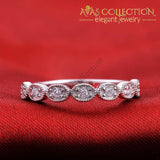 Solid  925 Sterling Silver Band Eternity Ring - Avas Collection