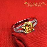 Real 925 Sterling Silver Ring Simulated Diamonds/ Cocktail Rings