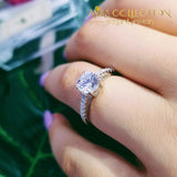 Classic Promise Ring/ Engagement Ring Solid 925 Silver Rings