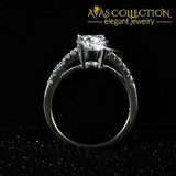 Classic Promise Ring/ Engagement Ring Solid 925 Silver Rings