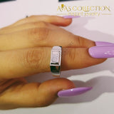Solid 925 Sterling Silver Males Wedding Band Rings