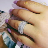 Solid  Luxury Hot 925 Sterling Silver Eternity  Ring - Avas Collection