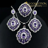 Elegant Design Big Square 3 Piece Jewelry Set Sets