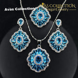 Elegant Design Big Square 3 Piece Jewelry Set Sets