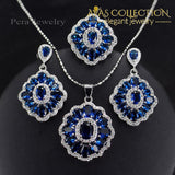 Elegant Design Big Square 3 Piece Jewelry Set Sets