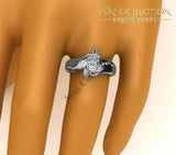 Marquise Cut Stone 18k White Gold Filled - Avas Collection