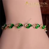 Shuangr Gold Color Womens Shiny Austrian Crystal Fashion Jewelry Perfect Bracelet Wholesale Chain &