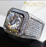 Luxury 4Ct White Gold Filled Ring Rings