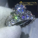 Flower Ring Set Engagement Rings