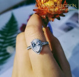 Pear Cut 3Ct Engagement Ring Rings