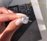 4 Carat Sterling Silver 925 Luxury Engagement Ring Rings