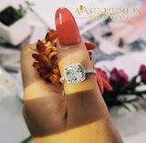New Arrival Solid 925 Sterling Silver Ring / Simulated Diamonds Engagement Rings