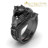 Couples Ring- Black Gold Filled Rings