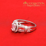 Solid 925 Sterling Silver Elegant Engagement Ring Rings