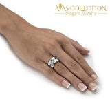 3Ct Lelia Wedding Set Princess Cut Engagement Rings