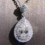 Water Shape Pendant 925 Sterling Silver - Avas Collection