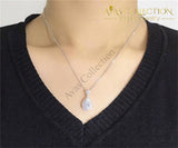 Water Shape Pendant 925 Sterling Silver - Avas Collection