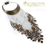 Resin Tassels Bib Necklace Choker Necklaces