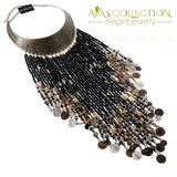 Resin Tassels Bib Necklace Choker Necklaces