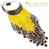 Resin Tassels Bib Necklace Choker Necklaces