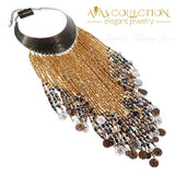 Resin Tassels Bib Necklace Choker Necklaces