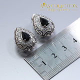 Black Zircon Water Drop Women 4PCS Jewelry Set - Avas Collection