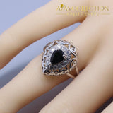 Black Zircon Water Drop Women 4PCS Jewelry Set - Avas Collection