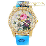 Flower Rhinestone Watch Womens Watches
