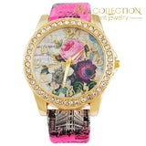 Flower Rhinestone Watch Womens Watches